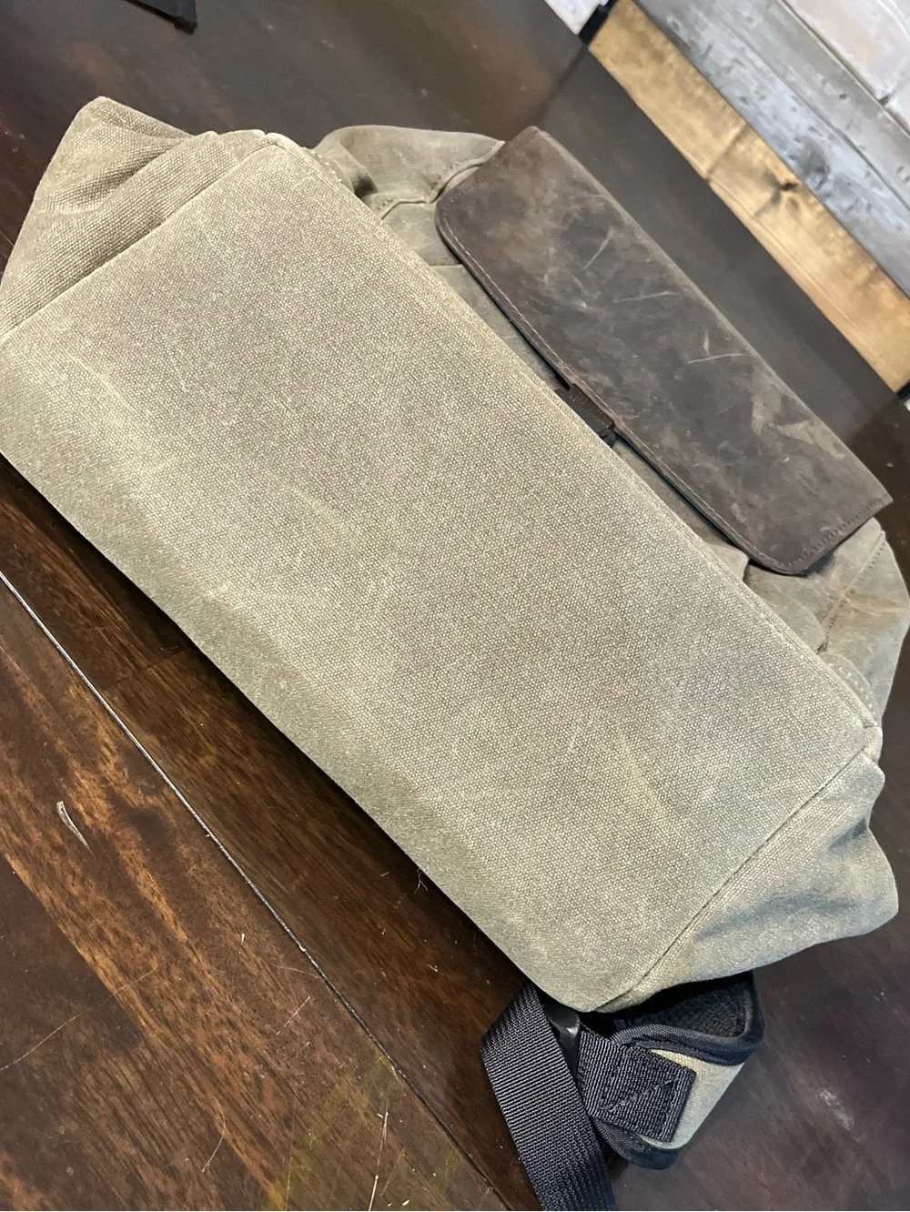Waterfield Designs (sfbags . com) Miles Laptop Backpack, Leather, Waxed Canvas